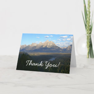 Carte de remerciements des montagnes Jackson Hole