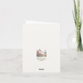 Carte de remerciements des papillons aquarelle (Dos)