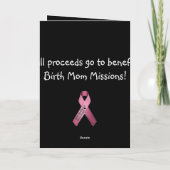 Carte de remerciements des parents adoptifs (Dos)