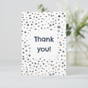 Carte de remerciements des points d'aquarelle Lars