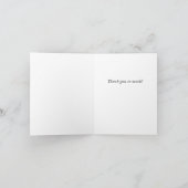Carte de remerciements des Sunrays de Folly River (Intérieur)
