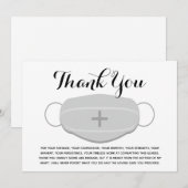 Carte de remerciements des travailleurs de la sant (Devant / Derrière)