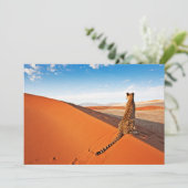 Carte De Remerciements Deserts | Cheetah Savannah Desert (Debout devant)