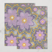 Carte De Remerciements Design floral 10 (Devant / Derrière)