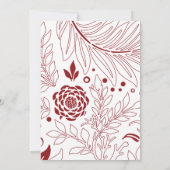 Carte De Remerciements Design floral 28 (Dos)