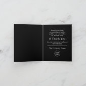 Carte De Remerciements Design simple de cloche de Noël, employé saisonnie (Intérieur)