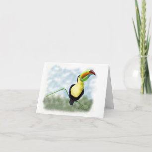Carte De Remerciements Dessin animé de Toucan heureux