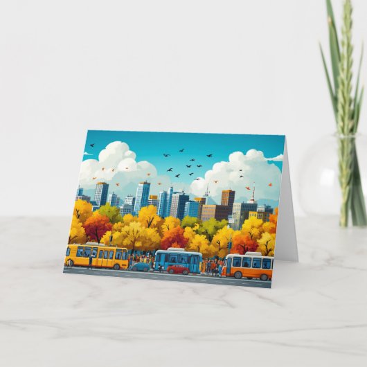 Carte De Remerciements Dessin d'aquarelle d'illustration de l'architectur (Devant)