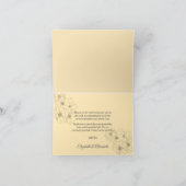 Carte De Remerciements Dessin de fleurs à la ligne au crayon élégant reme (Intérieur)