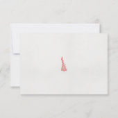 Carte De Remerciements dessin d'un oiseau avec des fleurs dessus (Dos)