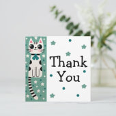 Carte De Remerciements Dessin Whimsical Quirky Doodé (Debout devant)