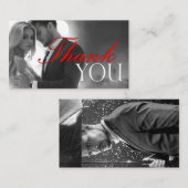 Carte de remerciements détachée (Devant / Derrière)