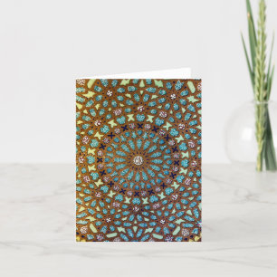 Carte De Remerciements Détail du plafond Mozaïque Sant Pau