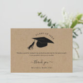 Carte de remerciements d'études - Lycée ou Collège (Debout devant)