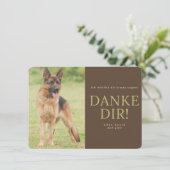 Carte De Remerciements Deutscher Schäferhund (Debout devant)