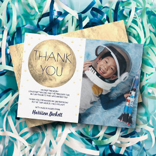 Carte De Remerciements Deux à la Lune 2e Anniversaire Photo