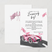 Carte De Remerciements Deux Anniversaires Rapides  (Devant / Derrière)