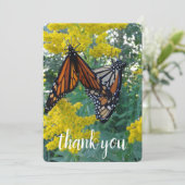 Carte De Remerciements Deux beaux papillons (Debout devant)