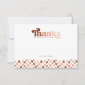 Carte De Remerciements Deux filles Cool super À damiers 2e anniversaire (Devant)