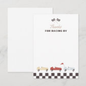 Carte De Remerciements Deux garçons de course rapide 2ème anniversaire (Devant / Derrière)