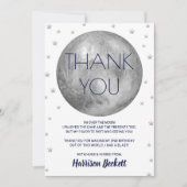 Carte De Remerciements Deux La Lune 2e Anniversaire (Devant)