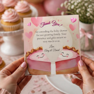 Carte De Remerciements "Deux petits pois dans une tarte !" – Fête de nais