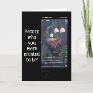 Carte De Remerciements "Devenez qui vous avez été créé pour être! Capture