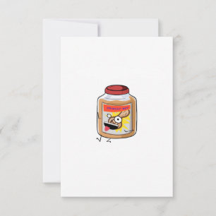 Carte De Remerciements Devenir fou, thème beurre de cacahuète