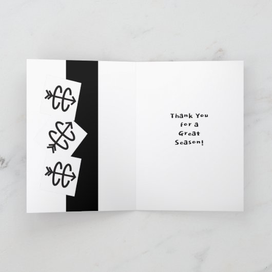 Carte de remerciements d'exécution inter-pays (Intérieur)