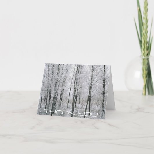 Carte de remerciements d'hiver (Devant)