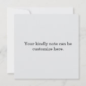 Carte de remerciements d'hiver (Dos)