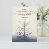 Carte de remerciements d'hiver (Debout devant)