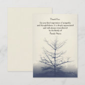 Carte de remerciements d'hiver (Devant / Derrière)
