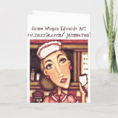 Carte de remerciements d'hôtesse (Dos)