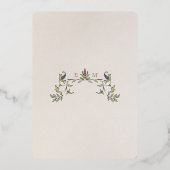 Carte de remerciements d'huile d'or illuminée vict (Verso)