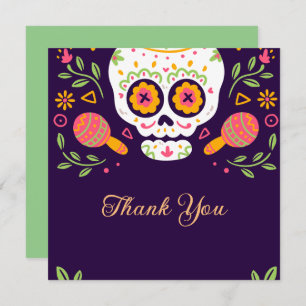 Carte De Remerciements Dia De Los Muertos