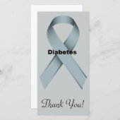 Carte De Remerciements Diabète (Devant / Derrière)