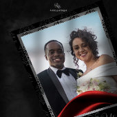 Carte De Remerciements Diamant de Cravate noire