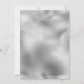 Carte De Remerciements Diamants Chic Silver Foil N'importe quel âge Anniv (Dos)