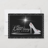 Carte De Remerciements Diamond Glass Slipper Thank You Card (Devant)