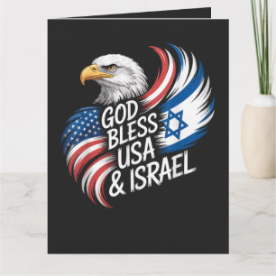 Carte De Remerciements Dieu bénisse les États-Unis d'Israël