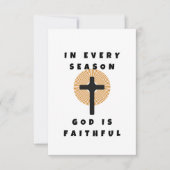 Carte De Remerciements Dieu est fidèle (Devant)