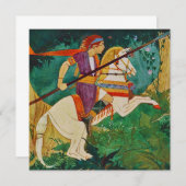 Carte de remerciements d'illustration vintage Cram (Devant / Derrière)