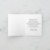 Carte de remerciements d'impression de safari - (Intérieur)