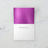 Carte de remerciements d'impression Girl Gold Lip (Intérieur)