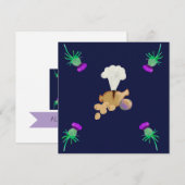 Carte De Remerciements Dîner de Burns (Devant / Derrière)