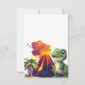 Carte De Remerciements Dinosaure (Dos)