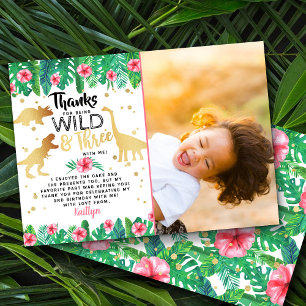 Carte De Remerciements Dinosaure Dinosaure Dinosaure 3ème anniversaire Ph