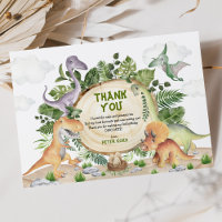 Dinosaures Tropical Cute Jungle Vert Anniversaire