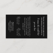 Carte de remerciements d'insertion de serviette ma (Devant)